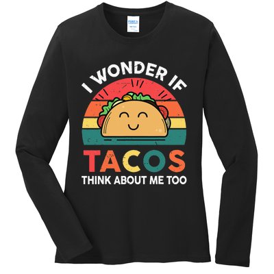 Cinco De Mayo Outfit Wonder Tacos Latina Ladies Long Sleeve Shirt