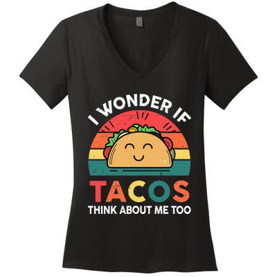 Cinco De Mayo Outfit Wonder Tacos Latina Women's V-Neck T-Shirt