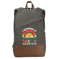 Cinco De Mayo Outfit Wonder Tacos Latina Cotton Canvas Backpack