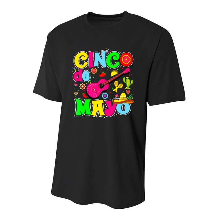 Cinco De Mayo Mexican Fiesta 5 De Mayo Women Youth Performance Sprint T-Shirt