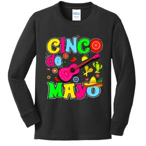 Cinco De Mayo Mexican Fiesta 5 De Mayo Women Kids Long Sleeve Shirt