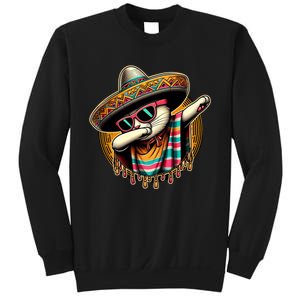 Cinco De Mayo Cat Dabbing Poncho Sombrero Mexican Fiesta Sweatshirt