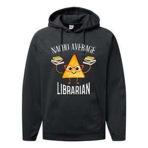 Cinco De Mayo Nacho Average Librarian Library Mexican Party Performance Fleece Hoodie