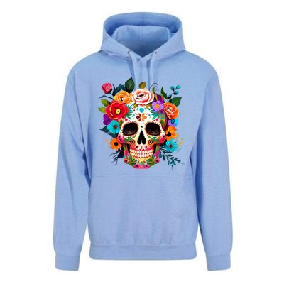 Cinco De Mayo Sugar Skull Day Of The Dead Mexican Fiesta Unisex Surf Hoodie