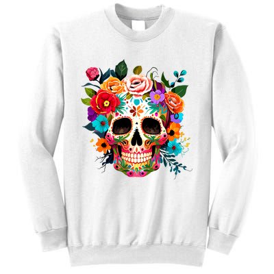 Cinco De Mayo Sugar Skull Day Of The Dead Mexican Fiesta Sweatshirt