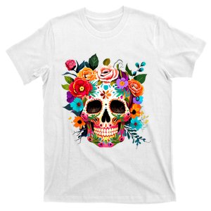 Cinco De Mayo Sugar Skull Day Of The Dead Mexican Fiesta T-Shirt