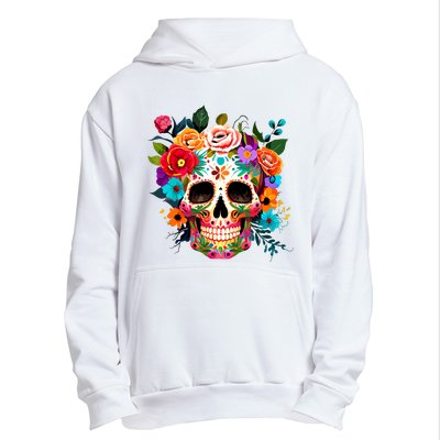 Cinco De Mayo Sugar Skull Day Of The Dead Mexican Fiesta Urban Pullover Hoodie