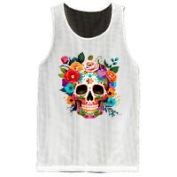 Cinco De Mayo Sugar Skull Day Of The Dead Mexican Fiesta Mesh Reversible Basketball Jersey Tank