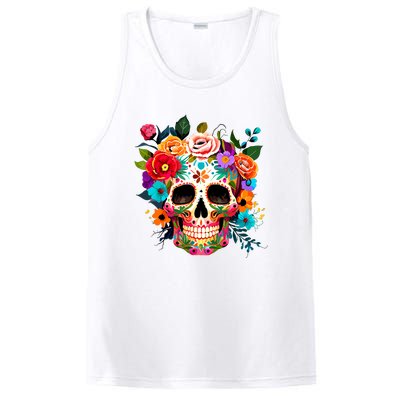 Cinco De Mayo Sugar Skull Day Of The Dead Mexican Fiesta PosiCharge Competitor Tank