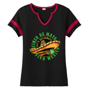 Cinco De Mayo Viva Mexico Ladies Halftime Notch Neck Tee