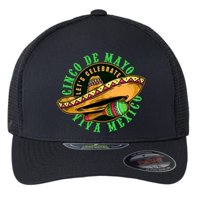 Cinco De Mayo Viva Mexico Flexfit Unipanel Trucker Cap