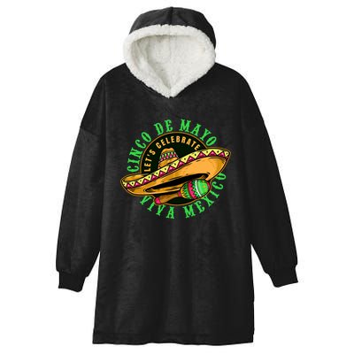 Cinco De Mayo Viva Mexico Hooded Wearable Blanket