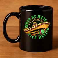 Cinco De Mayo Viva Mexico 11oz C Handle Ceramic Mug