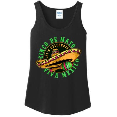 Cinco De Mayo Viva Mexico Ladies Essential Tank