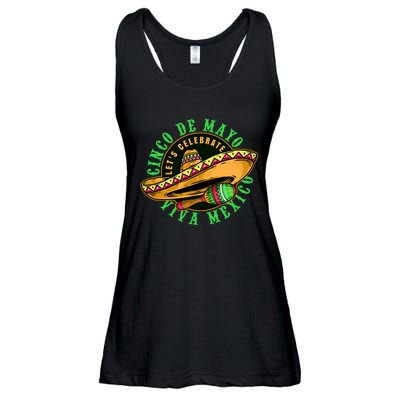 Cinco De Mayo Viva Mexico Ladies Essential Flowy Tank