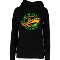 Cinco De Mayo Viva Mexico Womens Funnel Neck Pullover Hood