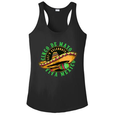 Cinco De Mayo Viva Mexico Ladies PosiCharge Competitor Racerback Tank