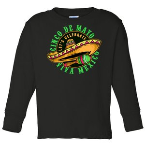 Cinco De Mayo Viva Mexico Toddler Long Sleeve Shirt