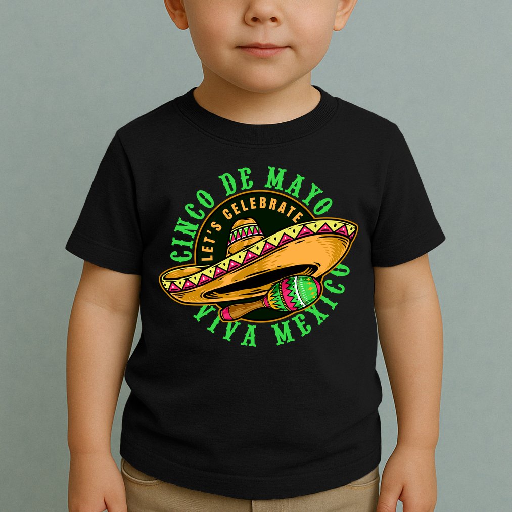 Cinco De Mayo Viva Mexico Toddler T-Shirt