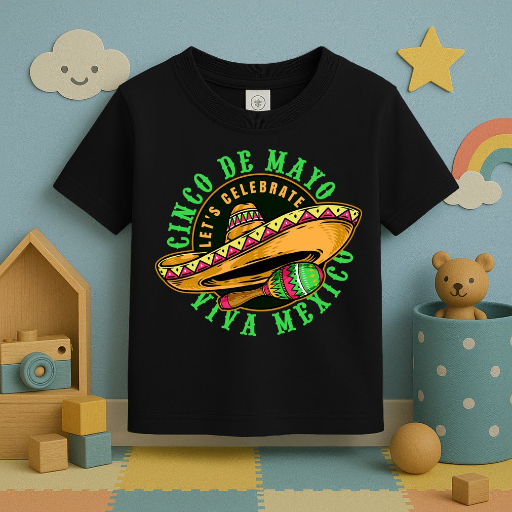 Cinco De Mayo Viva Mexico Toddler T-Shirt