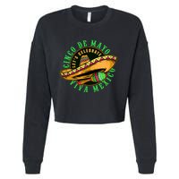 Cinco De Mayo Viva Mexico Cropped Pullover Crew