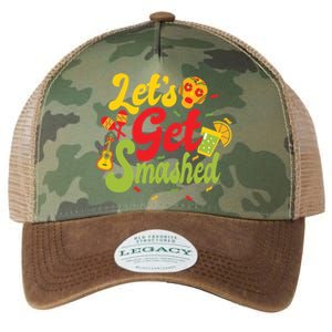 Cinco De Mayo Donkey Ig O Lets Get Smashed Gift Legacy Tie Dye Trucker Hat