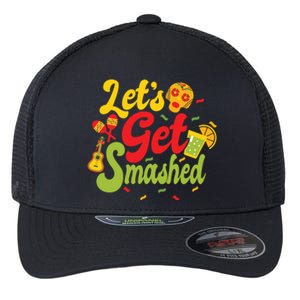 Cinco De Mayo Donkey Ig O Lets Get Smashed Gift Flexfit Unipanel Trucker Cap