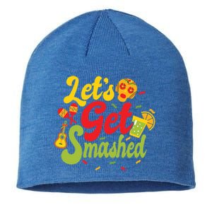 Cinco De Mayo Donkey Ig O Lets Get Smashed Gift Sustainable Beanie