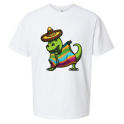 Cinco De Mayo Dinosaurs Dab Mexican Dinosaur Sueded Cloud Jersey T-Shirt