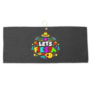 Cinco De Mayo Party Lets Fiesta Mexican Large Microfiber Waffle Golf Towel