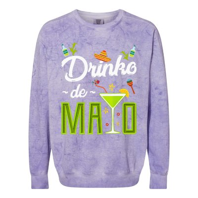 Cinco De Mayo Drinko De Mayo Fiesta Mexican Party Colorblast Crewneck Sweatshirt