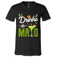 Cinco De Mayo Drinko De Mayo Fiesta Mexican Party V-Neck T-Shirt