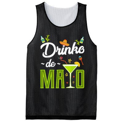 Cinco De Mayo Drinko De Mayo Fiesta Mexican Party Mesh Reversible Basketball Jersey Tank