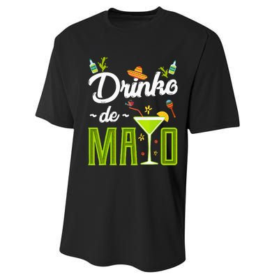 Cinco De Mayo Drinko De Mayo Fiesta Mexican Party Performance Sprint T-Shirt