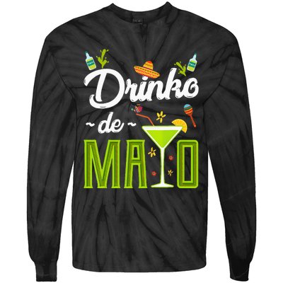 Cinco De Mayo Drinko De Mayo Fiesta Mexican Party Tie-Dye Long Sleeve Shirt