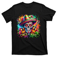 Cinco De Mayo Women Girl Mexican Skull Fiesta 5 De Mayo T-Shirt