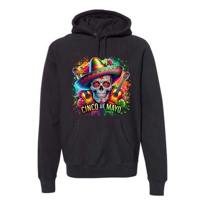 Cinco De Mayo Women Girl Mexican Skull Fiesta 5 De Mayo Premium Hoodie