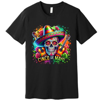 Cinco De Mayo Women Girl Mexican Skull Fiesta 5 De Mayo Premium T-Shirt