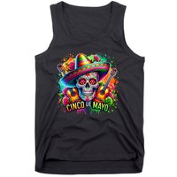 Cinco De Mayo Women Girl Mexican Skull Fiesta 5 De Mayo Tank Top