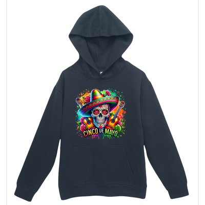 Cinco De Mayo Women Girl Mexican Skull Fiesta 5 De Mayo Urban Pullover Hoodie