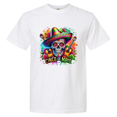 Cinco De Mayo Women Girl Mexican Skull Fiesta 5 De Mayo Garment-Dyed Heavyweight T-Shirt