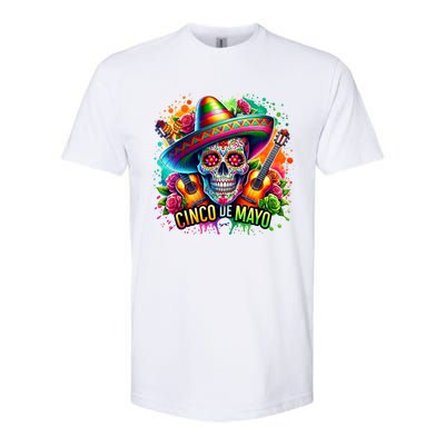 Cinco De Mayo Women Girl Mexican Skull Fiesta 5 De Mayo Softstyle CVC T-Shirt