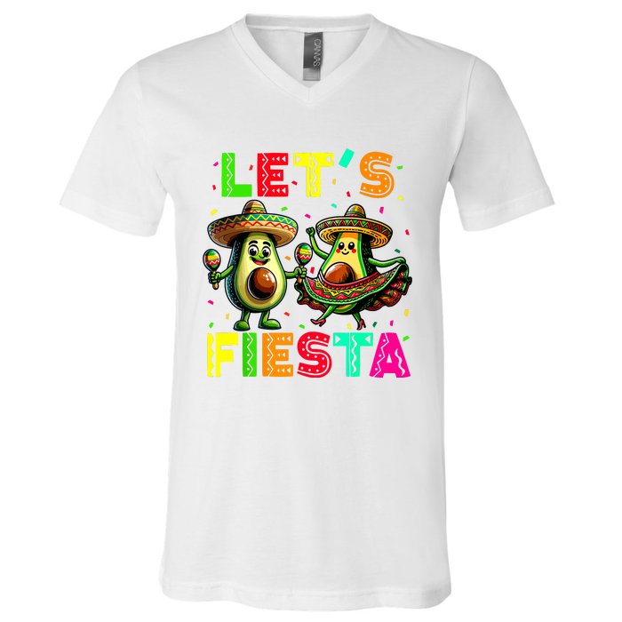 Cinco De Mayo For Women Boy Girl Mexican Fiesta V-Neck T-Shirt