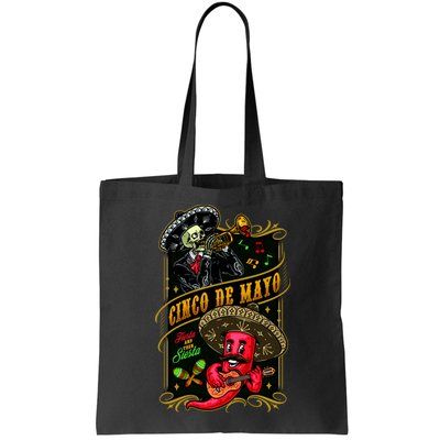 Cinco De Mayo Fiesta And Then Siesta Skeleton Pepper Music Bag