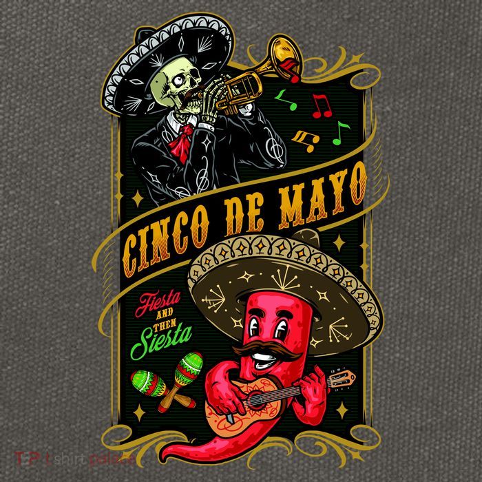 Cinco De Mayo Fiesta And Then Siesta Skeleton Pepper Music Cotton Canvas Backpack