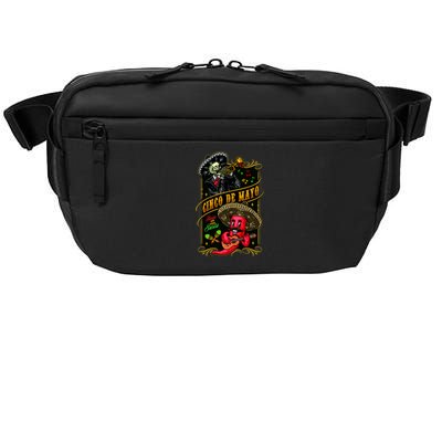 Cinco De Mayo Fiesta And Then Siesta Skeleton Pepper Music Crossbody Pack