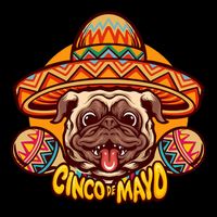 Cinco De Mayo Cute Pug Impact Tech Backpack