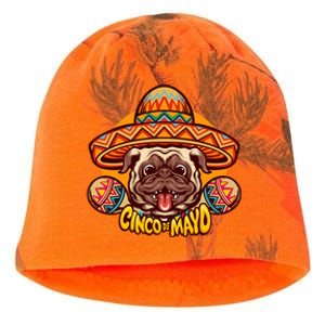 Cinco De Mayo Cute Pug Kati - Camo Knit Beanie