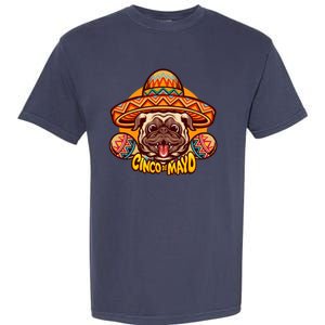 Cinco De Mayo Cute Pug Garment-Dyed Heavyweight T-Shirt