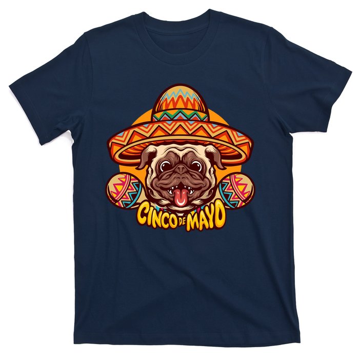 Cinco De Mayo Cute Pug T-Shirt